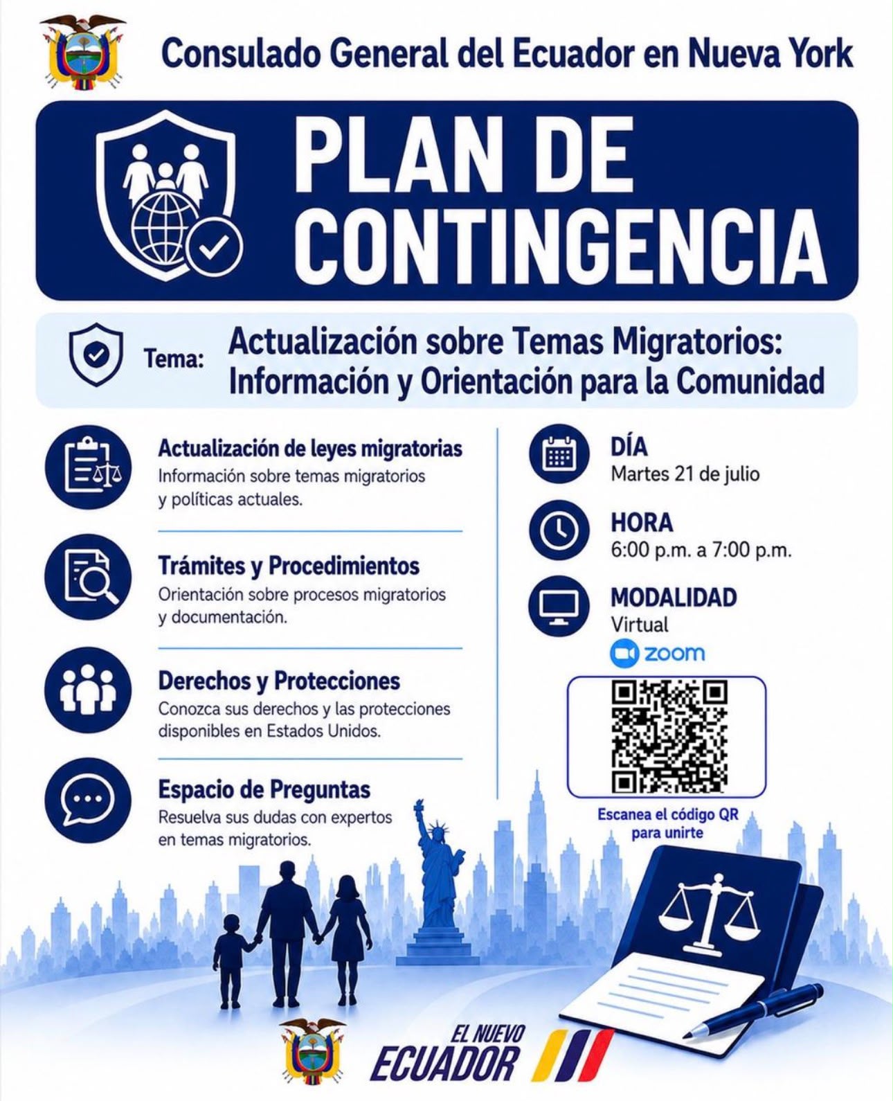 Actualización sobre Temas Migratorios: Información y Orientación para la Comunidad