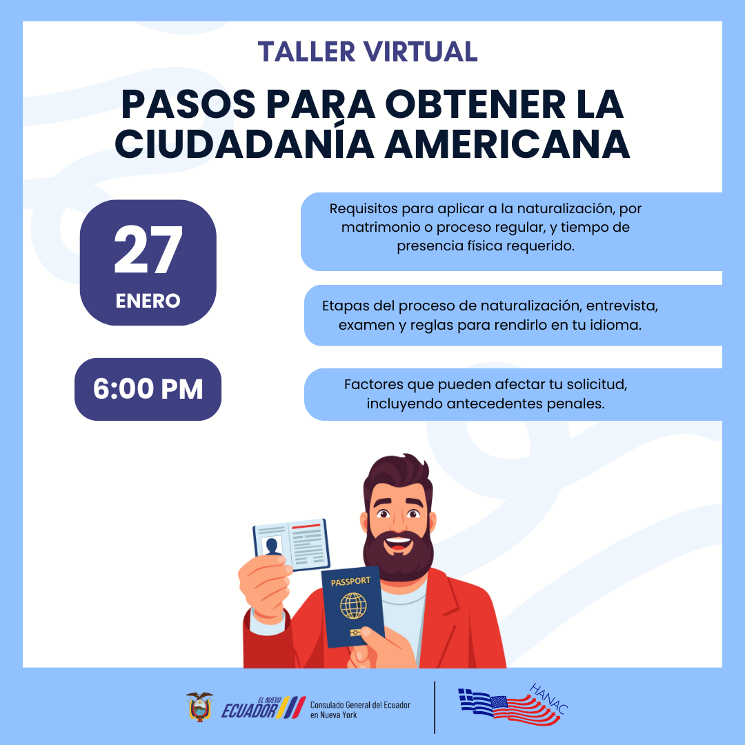 Taller - Como obtener la ciudadanía americana