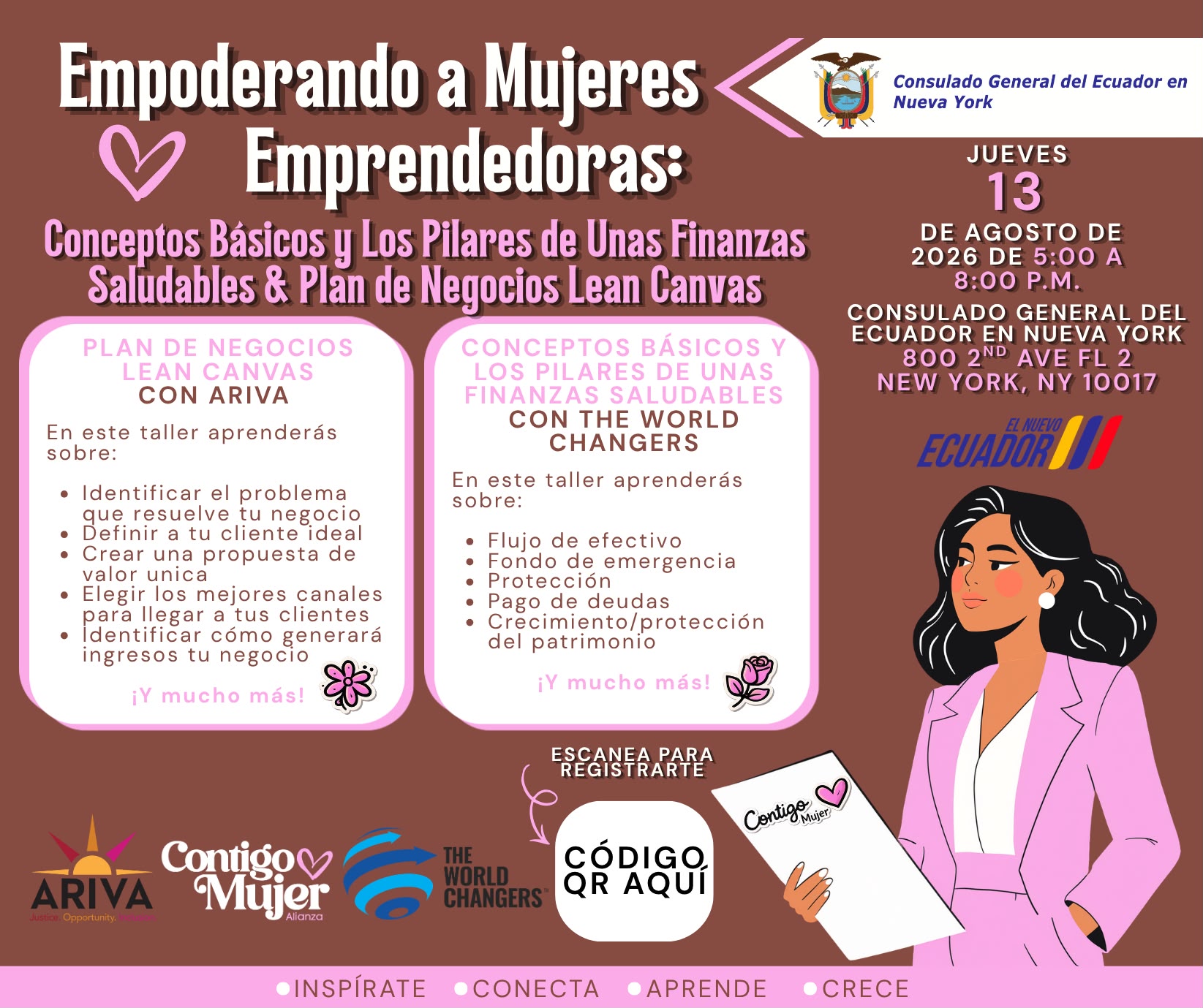 Contigo Mujer – Taller “Empoderando a la Mujer Emprendedora”