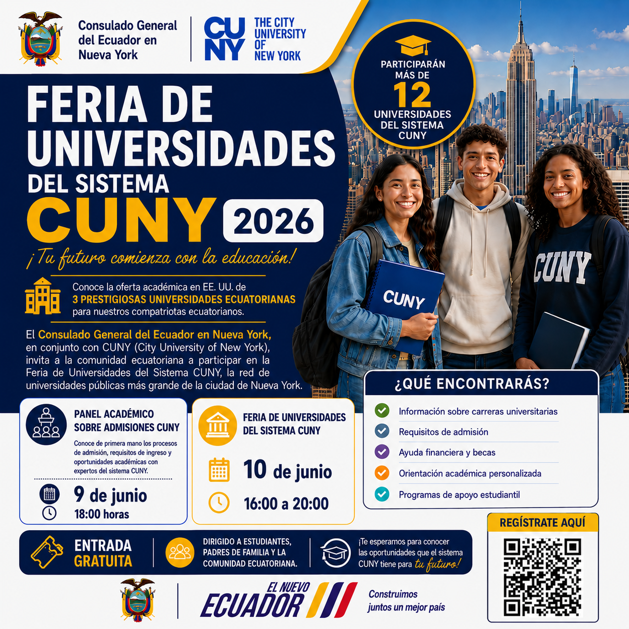 🎓 FERIA DE UNIVERSIDADES DEL SISTEMA CUNY 2026🎓